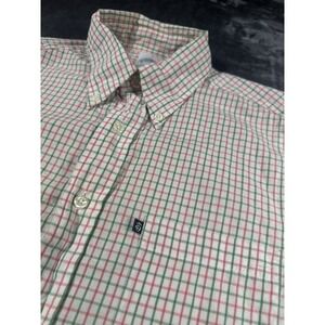 Brooks Brothers  Slim Fit 346  Short Sleeve Button Down Logo MEDIUM